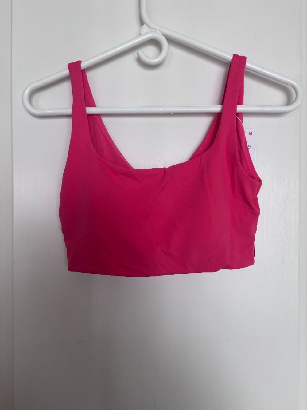 NWT Lululemon Women's Size S/M Pink/Rose (GZLP) Bend This Scoop and Square Bra